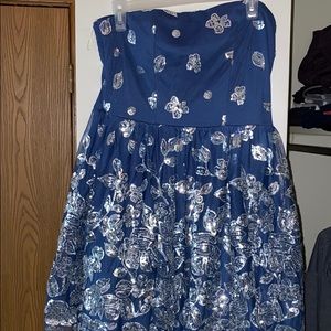 Blue party dress